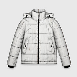 Куртка зимняя для мальчика Текстура дерева - нейросеть, цвет: 3D-черный