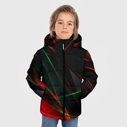Куртка зимняя для мальчика Текстуры хрусталь, цвет: 3D-красный — фото 2