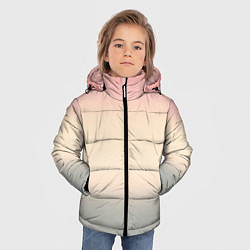 Куртка зимняя для мальчика Персиковый и серый градиент, цвет: 3D-светло-серый — фото 2