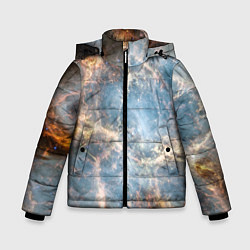 Куртка зимняя для мальчика Крабовидная туманность, цвет: 3D-черный