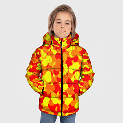 Куртка зимняя для мальчика Золотые шарики, цвет: 3D-светло-серый — фото 2