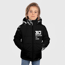 Куртка зимняя для мальчика Thirty seconds to mars штрихи бенд, цвет: 3D-красный — фото 2