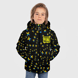 Куртка зимняя для мальчика PUBG sticker games, цвет: 3D-красный — фото 2
