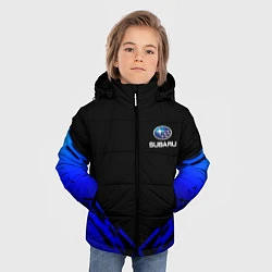 Куртка зимняя для мальчика Subaru geomery, цвет: 3D-черный — фото 2