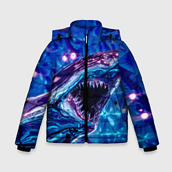 Зимняя куртка для мальчика Фиолетовая акула