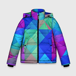 Зимняя куртка для мальчика Разноцветные фигуры