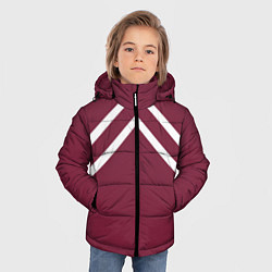 Куртка зимняя для мальчика Бордовая кофта костюм Марата - слово пацана сериал, цвет: 3D-светло-серый — фото 2