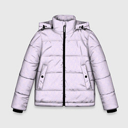 Куртка зимняя для мальчика Бледный паттерн контуров сердец, цвет: 3D-черный
