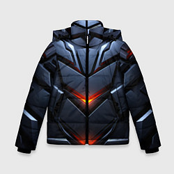 Куртка зимняя для мальчика Объемная броня с ярким светом, цвет: 3D-светло-серый