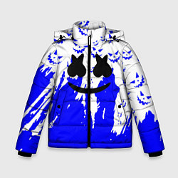Зимняя куртка для мальчика Marshmello dj blue pattern music band
