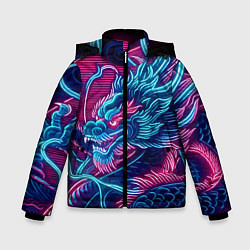 Зимняя куртка для мальчика Свирепый японский дракон - ирезуми