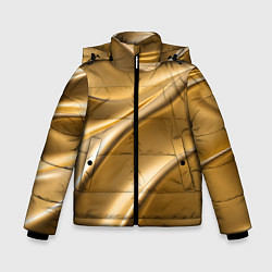 Зимняя куртка для мальчика Золотые изгибы атласа - барханы