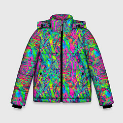Куртка зимняя для мальчика Refraction of colors, цвет: 3D-светло-серый
