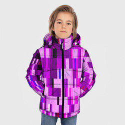 Куртка зимняя для мальчика Розовый глитч, цвет: 3D-красный — фото 2