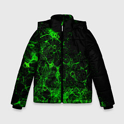 Зимняя куртка для мальчика Неоновый зеленый дым