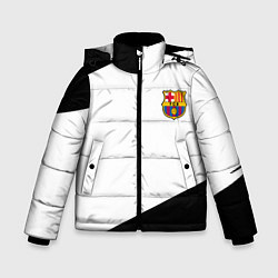 Куртка зимняя для мальчика Barcelona краски чёрные спорт, цвет: 3D-красный