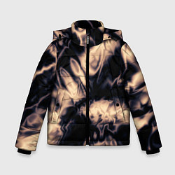 Куртка зимняя для мальчика Абстракция шёлк, цвет: 3D-черный