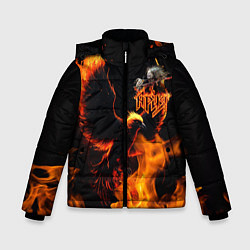 Куртка зимняя для мальчика Феникс ария, цвет: 3D-черный