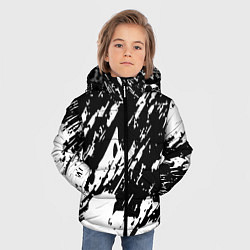 Куртка зимняя для мальчика Просто краски штрихи, цвет: 3D-красный — фото 2