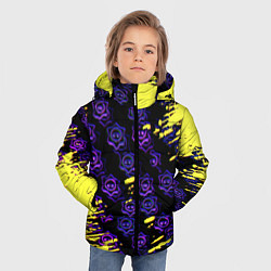 Куртка зимняя для мальчика Brawl stars neon mobile, цвет: 3D-красный — фото 2