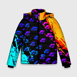 Зимняя куртка для мальчика Brawl stars neon logo kids