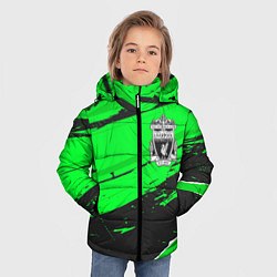 Куртка зимняя для мальчика Liverpool sport green, цвет: 3D-черный — фото 2
