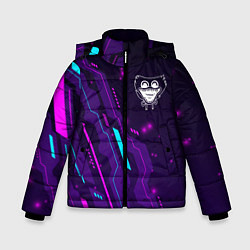 Куртка зимняя для мальчика Poppy Playtime neon gaming, цвет: 3D-черный