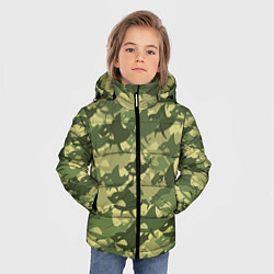 Куртка зимняя для мальчика Акулы - камуфляж, цвет: 3D-светло-серый — фото 2