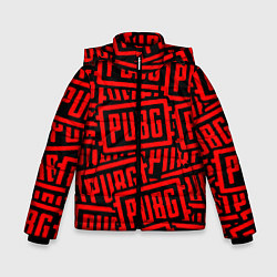 Куртка зимняя для мальчика PUBG pattern games, цвет: 3D-светло-серый