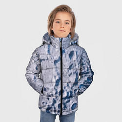Куртка зимняя для мальчика Кратеры на Луне - star dust, цвет: 3D-черный — фото 2