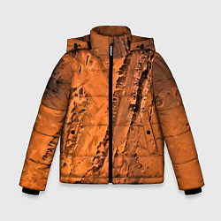 Куртка зимняя для мальчика Каналы на Марсе - star dust, цвет: 3D-черный