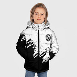 Куртка зимняя для мальчика Borussia sport краски, цвет: 3D-черный — фото 2