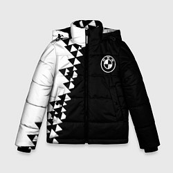 Куртка зимняя для мальчика BMW sport geometry steel, цвет: 3D-светло-серый