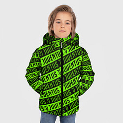 Куртка зимняя для мальчика Juventus green pattern sport, цвет: 3D-светло-серый — фото 2