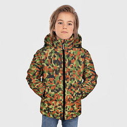 Куртка зимняя для мальчика Пятнистый камуфляжный паттерн, цвет: 3D-красный — фото 2
