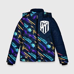 Зимняя куртка для мальчика Atletico Madrid градиентные мячи