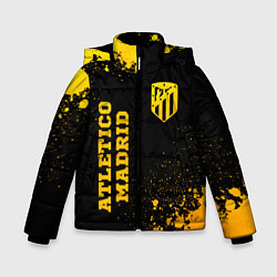 Зимняя куртка для мальчика Atletico Madrid - gold gradient вертикально