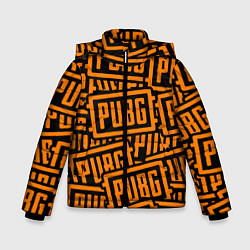 Куртка зимняя для мальчика PUBG pattern game, цвет: 3D-черный