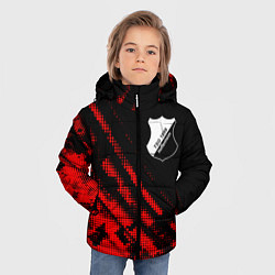 Куртка зимняя для мальчика Hoffenheim sport grunge, цвет: 3D-красный — фото 2