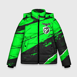 Куртка зимняя для мальчика Benfica sport green, цвет: 3D-черный