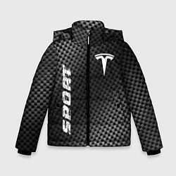 Куртка зимняя для мальчика Tesla sport carbon, цвет: 3D-черный