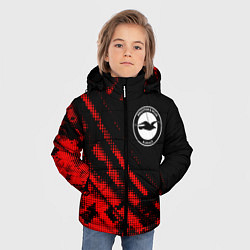 Куртка зимняя для мальчика Brighton sport grunge, цвет: 3D-красный — фото 2