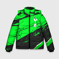 Куртка зимняя для мальчика Tottenham sport green, цвет: 3D-черный
