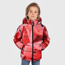 Куртка зимняя для мальчика Арбузные ломти, цвет: 3D-красный — фото 2