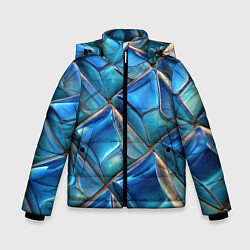 Зимняя куртка для мальчика Объемная стеклянная мозаика