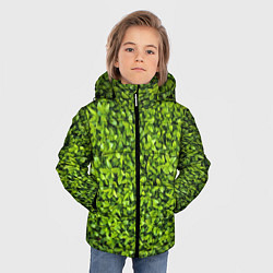 Куртка зимняя для мальчика Зелёная трава листья, цвет: 3D-красный — фото 2