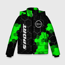 Зимняя куртка для мальчика Nissan green sport hexagon