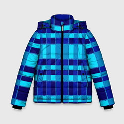 Куртка зимняя для мальчика Полосный паттерн, цвет: 3D-светло-серый
