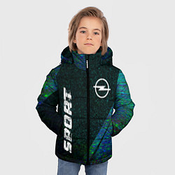 Куртка зимняя для мальчика Opel sport glitch blue, цвет: 3D-черный — фото 2