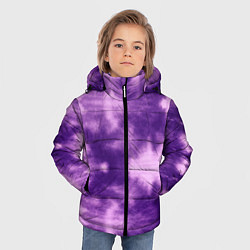 Куртка зимняя для мальчика Фиолетовый тайдай, цвет: 3D-красный — фото 2